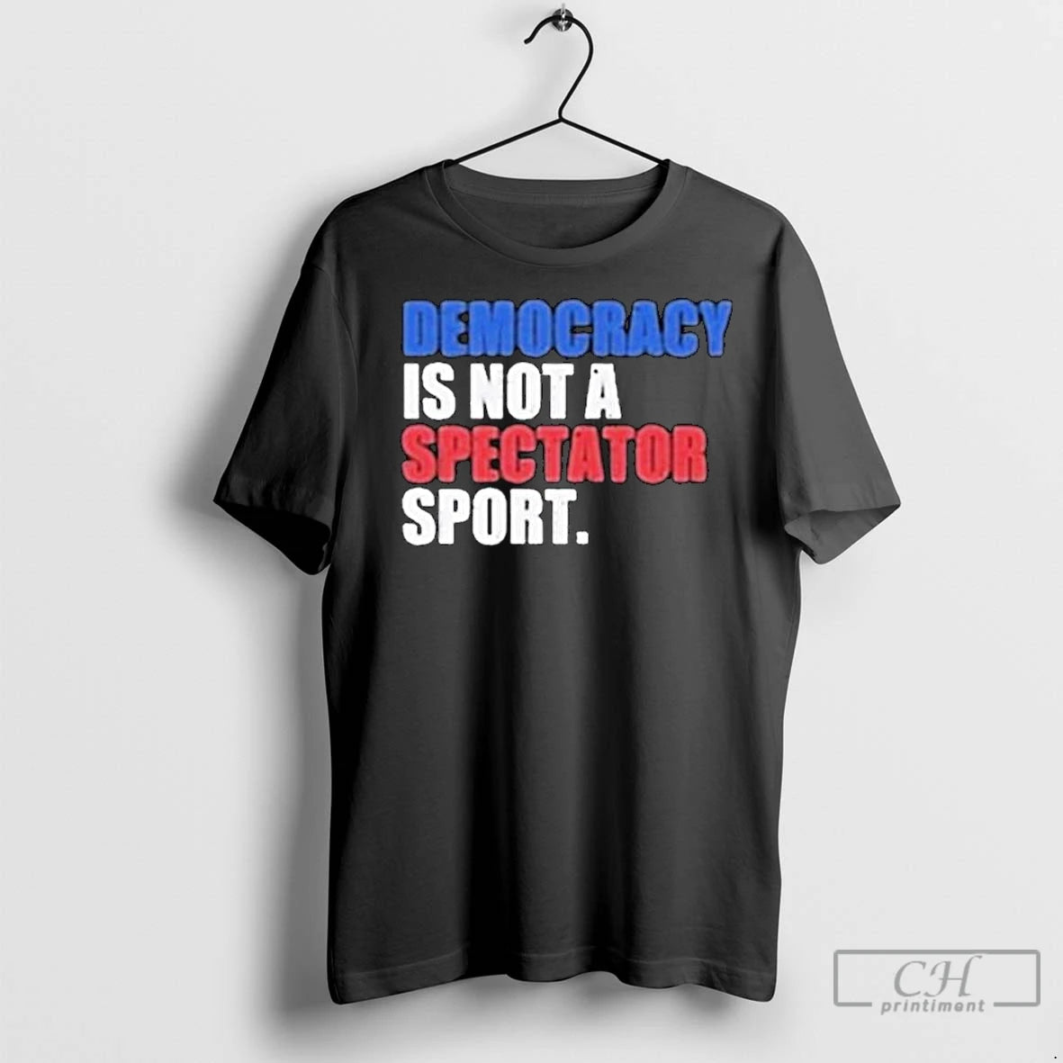 Premium Democracy Is Not A Spectator Sport Game Seven 2025 Champions Long Sleve Shirt Hoodie Sweatshirt | PurePodTees.com