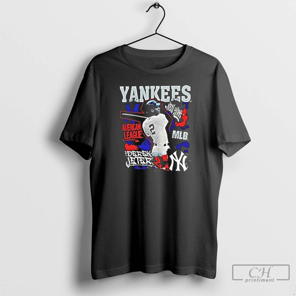 Premium Derek Jeter New York Yankees Mitchell And Ness Star Moment T Shirts Hoodie Sweatshirt | PurePodTees.com