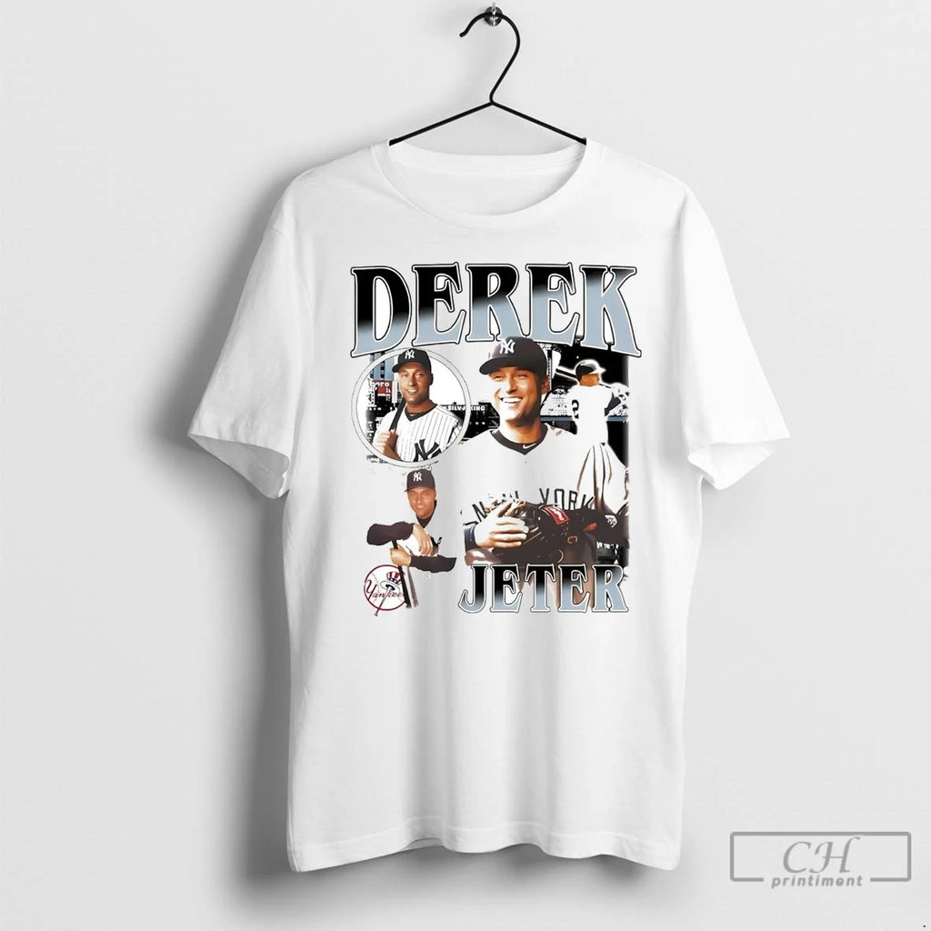 Premium Derek Jeter Picture Collage New York Yankees Shirt Hoodie Sweatshirt | PurePodTees.com
