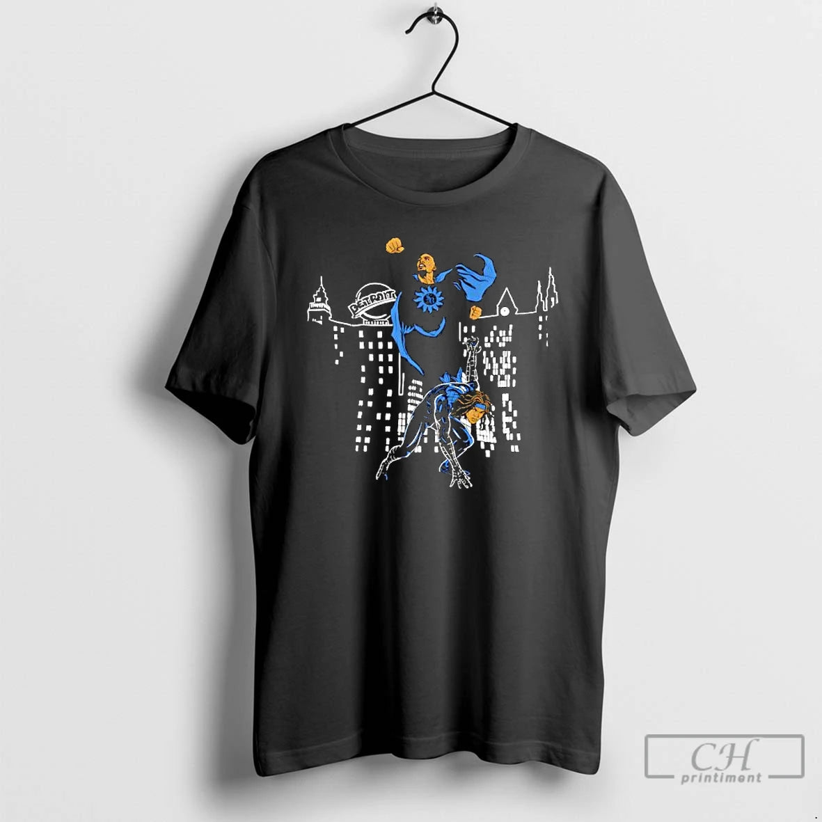 Premium Detroit Amon Ra St Brown Super Hero Graphic T Shirts Hoodie Sweatshirt | PurePodTees.com