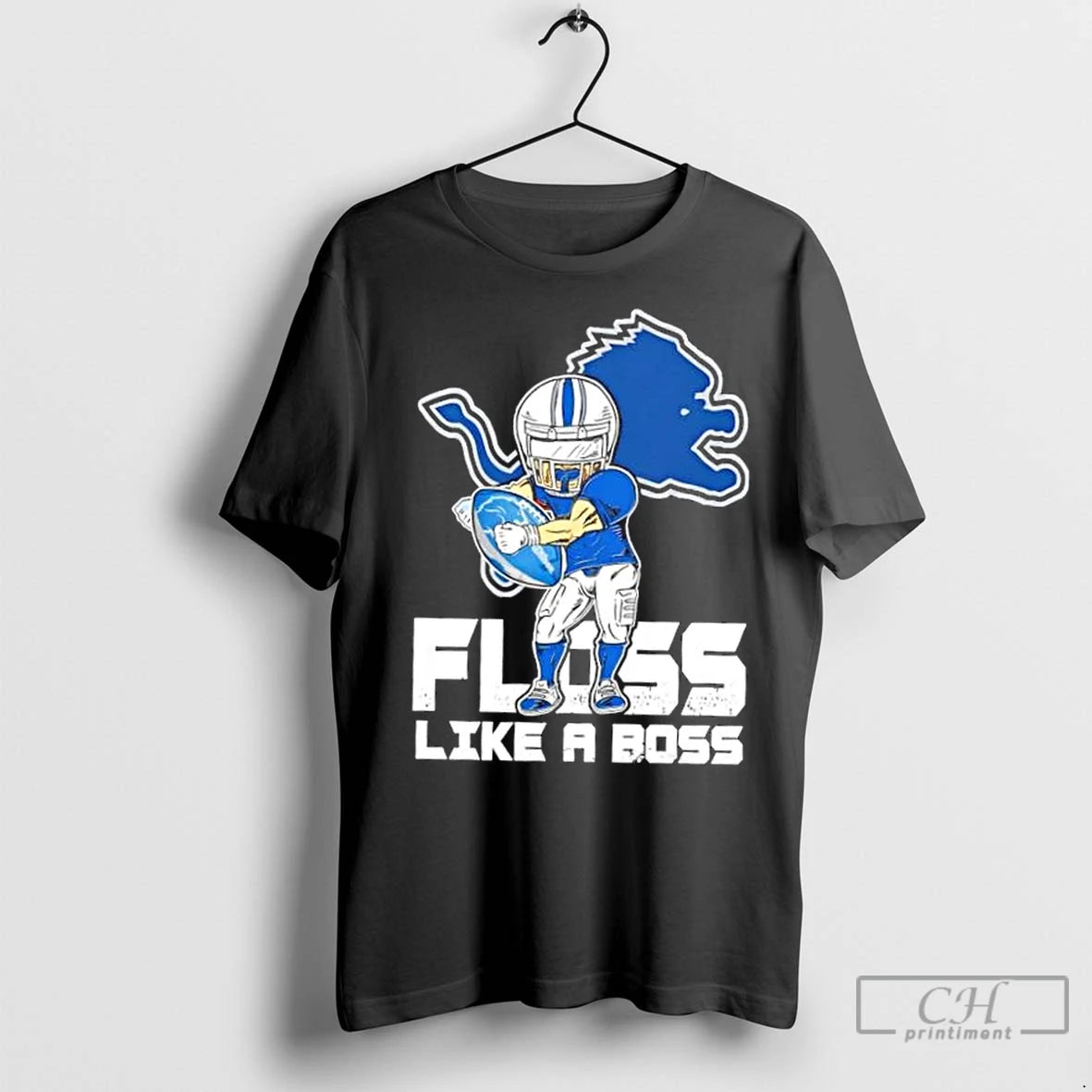 Premium Detroit Lions Football Floss Like A Boss Shirt Hoodie Sweatshirt | PurePodTees.com