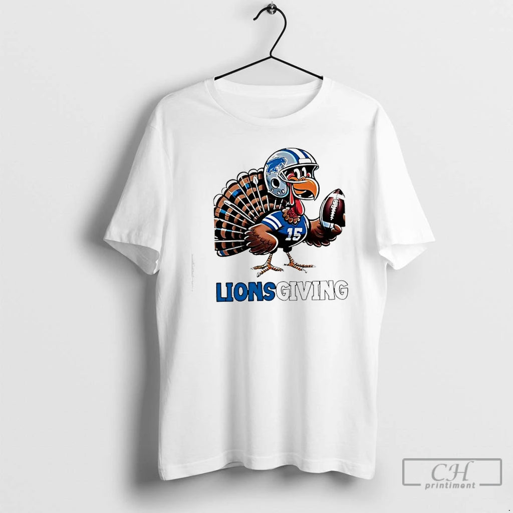 Premium Detroit Lions Vs Turkey Lions Thanksgiving T Shirts Hoodie Sweatshirt | PurePodTees.com