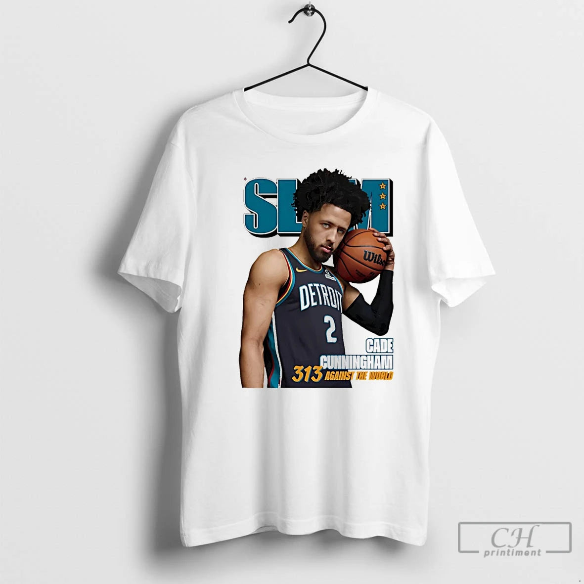 Premium Detroit Pistons Cade Cunningham 313 Against The World Christmas T Shirts Hoodie Sweatshirt | PurePodTees.com