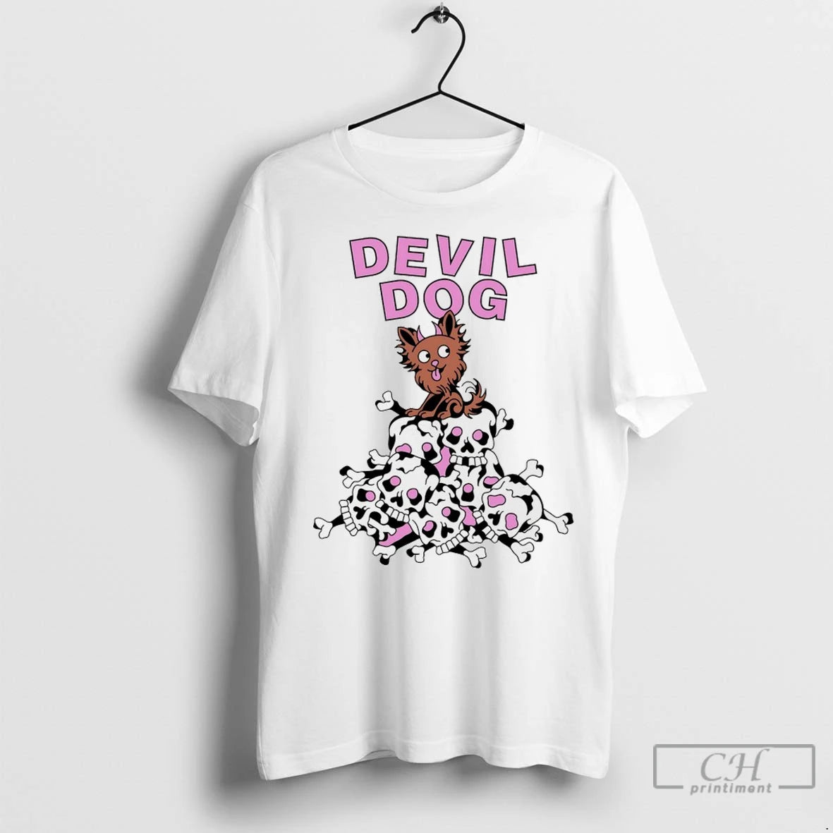 Premium Devil Dog Cartoon Shirt Hoodie Sweatshirt | PurePodTees.com