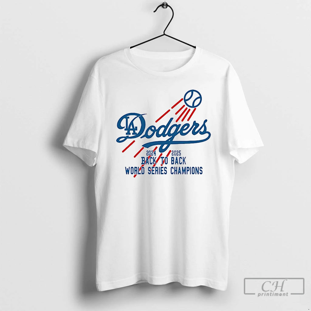 Premium Dodgers 2025 Back To Back World Series Champions T Shirts Hoodie Sweatshirt | PurePodTees.com