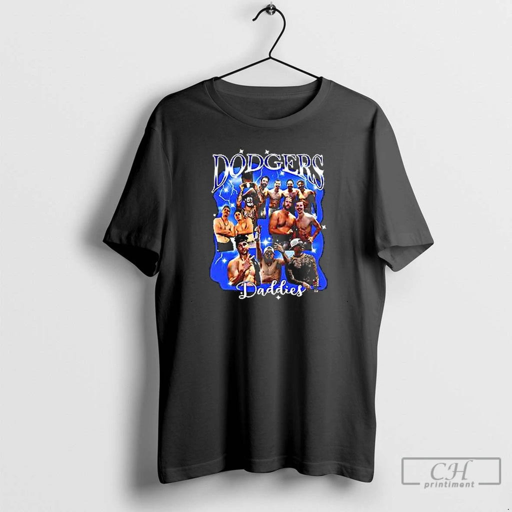 Premium Dodgers Daddies Baseball T Shirts Hoodie Sweatshirt | PurePodTees.com