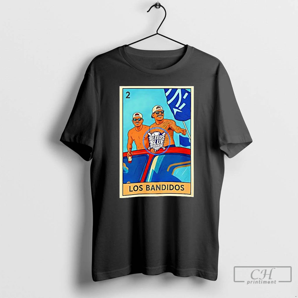 Premium Dodgers Kike And Banda Los Bandidos Loteria Card T Shirts Hoodie Sweatshirt | PurePodTees.com