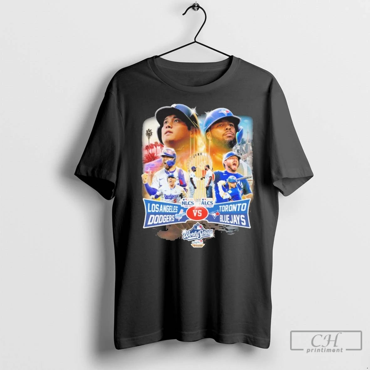 Premium Dodgers Vs Blue Jays Ws 2025 Matchup Player Shirt Hoodie Sweatshirt | PurePodTees.com