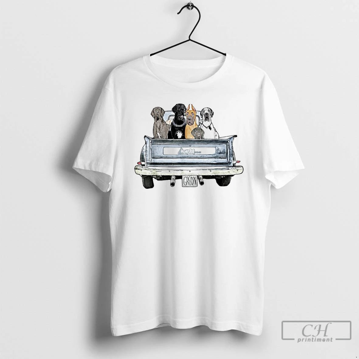 Premium Dogs Car Monster Mutts Gr8nd T Shirts Hoodie Sweatshirt | PurePodTees.com