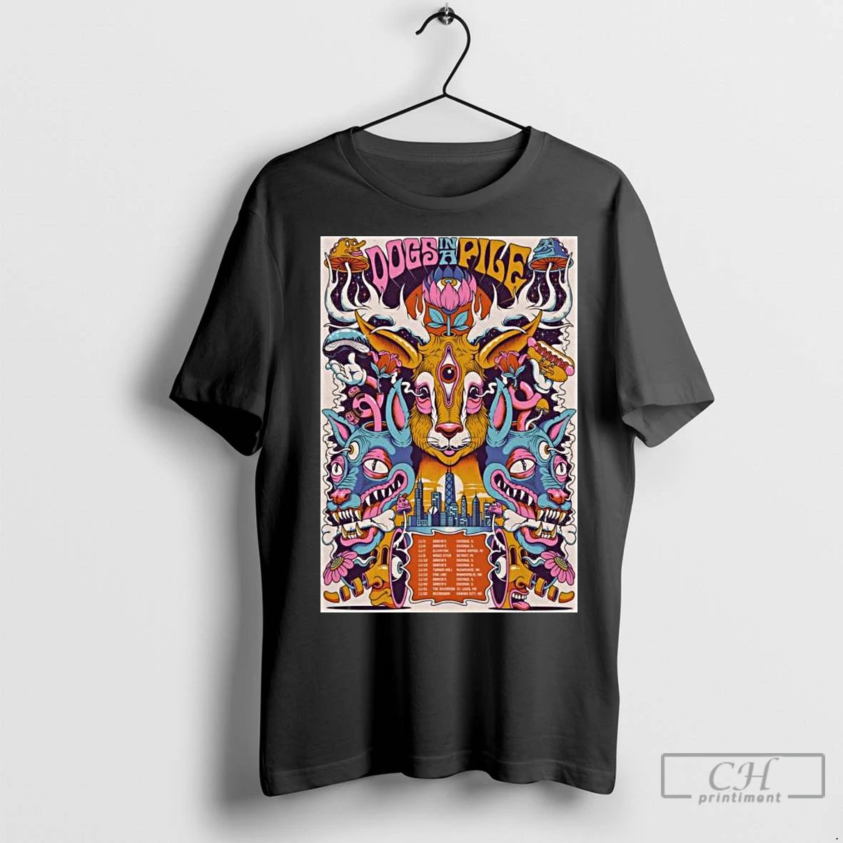 Premium Dogs In A Pile November 2025 Tour Long Sleve Shirt Hoodie Sweatshirt | PurePodTees.com