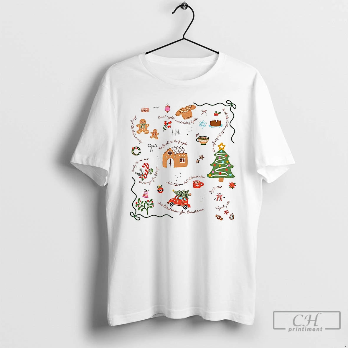 Premium Doodle Liberal Values Holiday Subtle Anti Trump Christmas Satirical T Shirts Hoodie Sweatshirt | PurePodTees.com