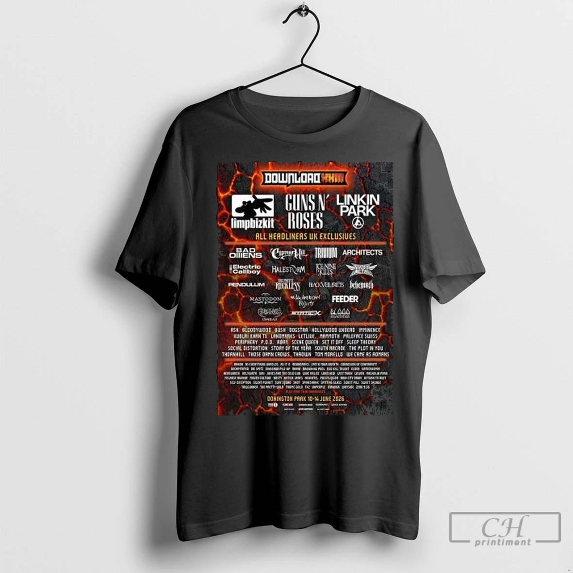 Premium Download Festival Xxiii 2026 Donington Park Uk Lineup From 10 14 June 2026 Circle Shirt Hoodie Sweatshirt