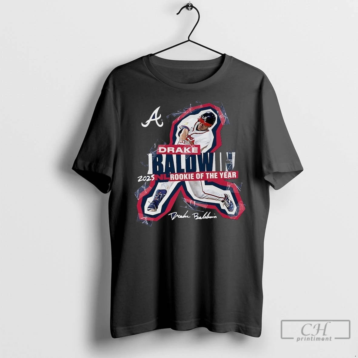 Premium Drake Baldwin Atlanta Braves 2025 National League Rookie Of The Year Shirt Hoodie Sweatshirt | PurePodTees.com