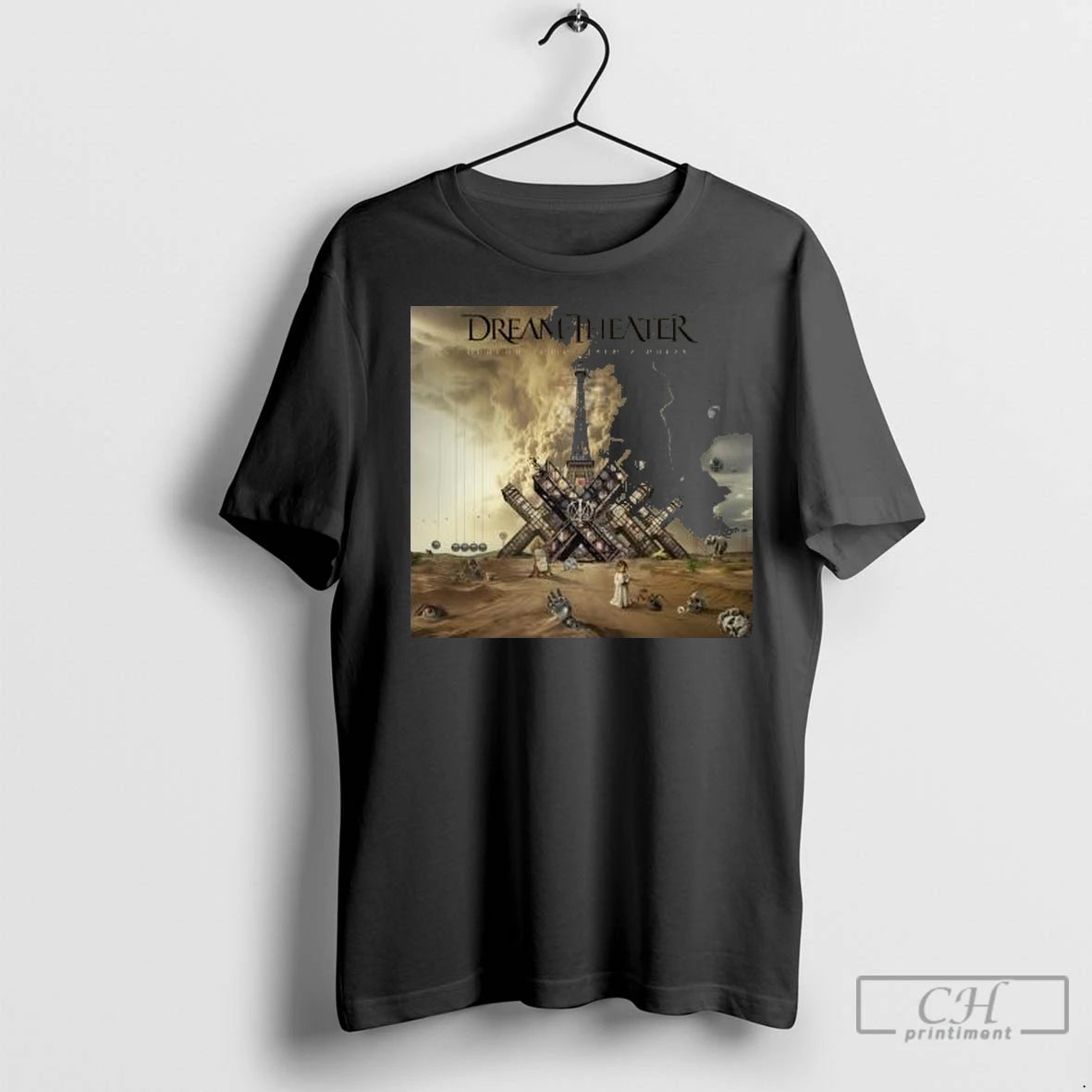 Premium Dream Theater Quarantieme Live A Paris 28th November 2026 Circle Black Shirt Hoodie Sweatshirt | PurePodTees.com
