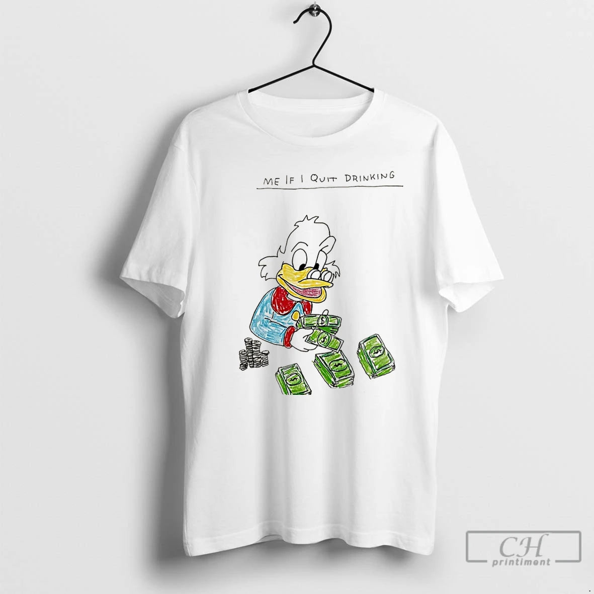 Premium Duck Me If I Quit Drinking Art Christmas T Shirts Hoodie Sweatshirt | PurePodTees.com
