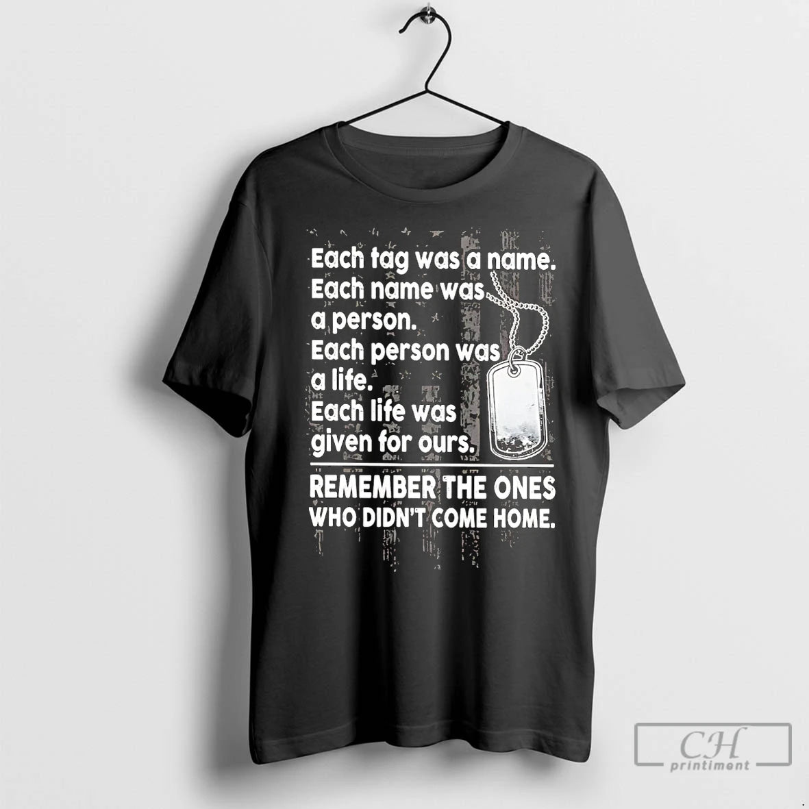 Premium Each Tag Was A Name Remember The Ones Who Didnt Come Home Shirt Hoodie Sweatshirt | PurePodTees.com