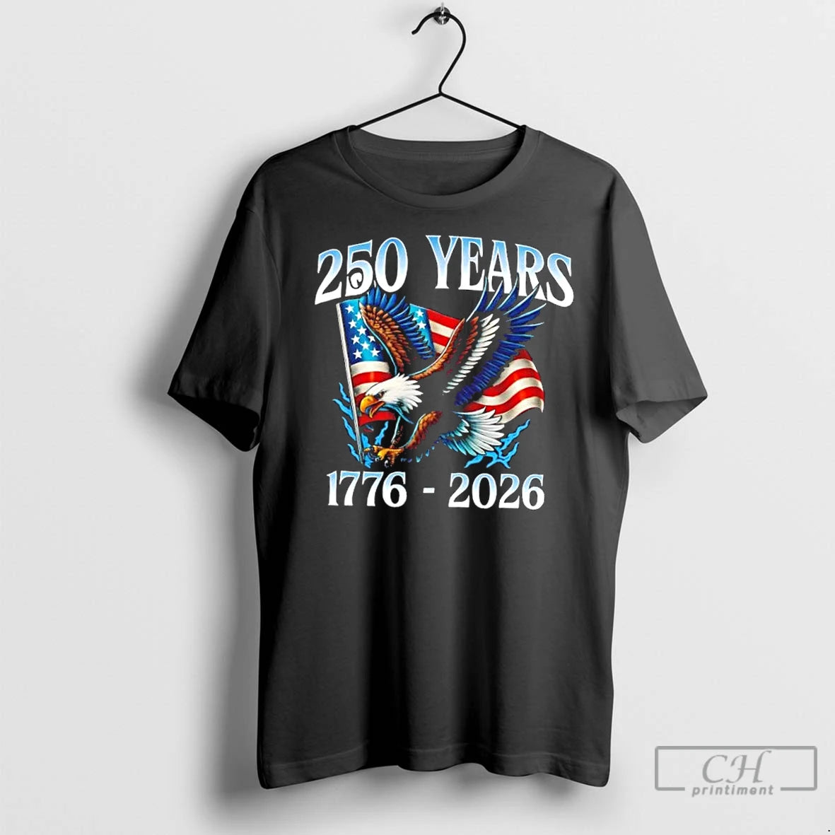 Premium Eagle Flag 250 Years 1776 2026 250th Birthday Shirt Hoodie Sweatshirt | PurePodTees.com