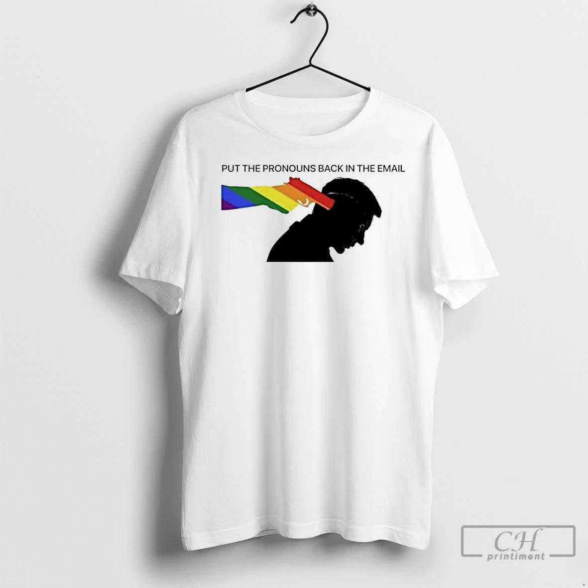 Premium Ebolaman Put The Pronouns Back In The Email Pride Gun Shirt Hoodie Sweatshirt | PurePodTees.com