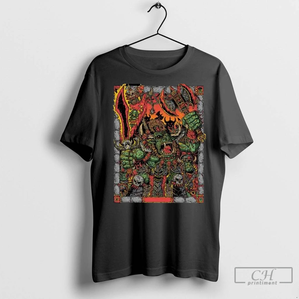 Premium Electric Orc Boss Circle Black Shirt Hoodie Sweatshirt | PurePodTees.com