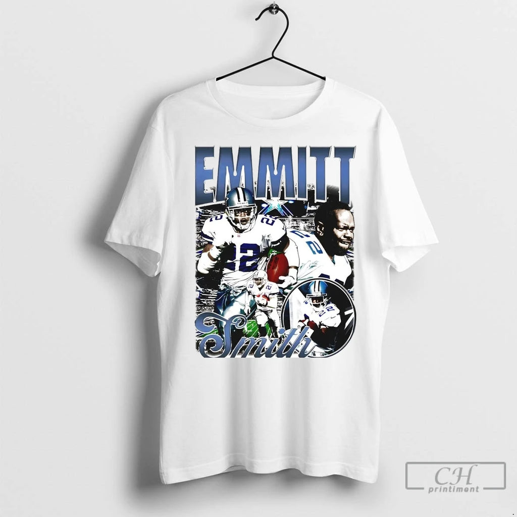 Premium Emmitt Smith Picture Collage Dallas Cowboys Shirt Hoodie Sweatshirt | PurePodTees.com