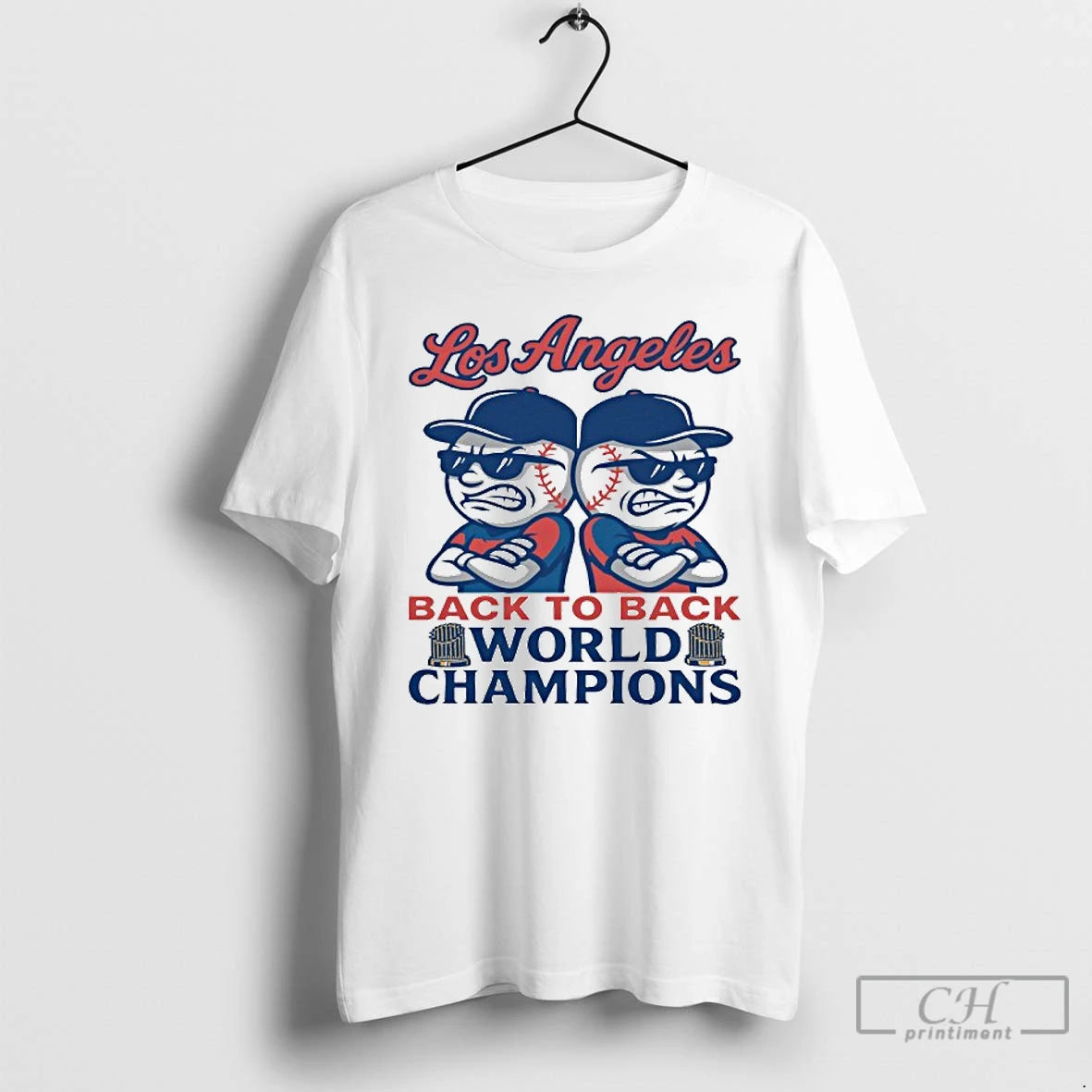 Premium Emoji Los Angeles Dodgers Back To Back World Champions T Shirts Hoodie Sweatshirt | PurePodTees.com