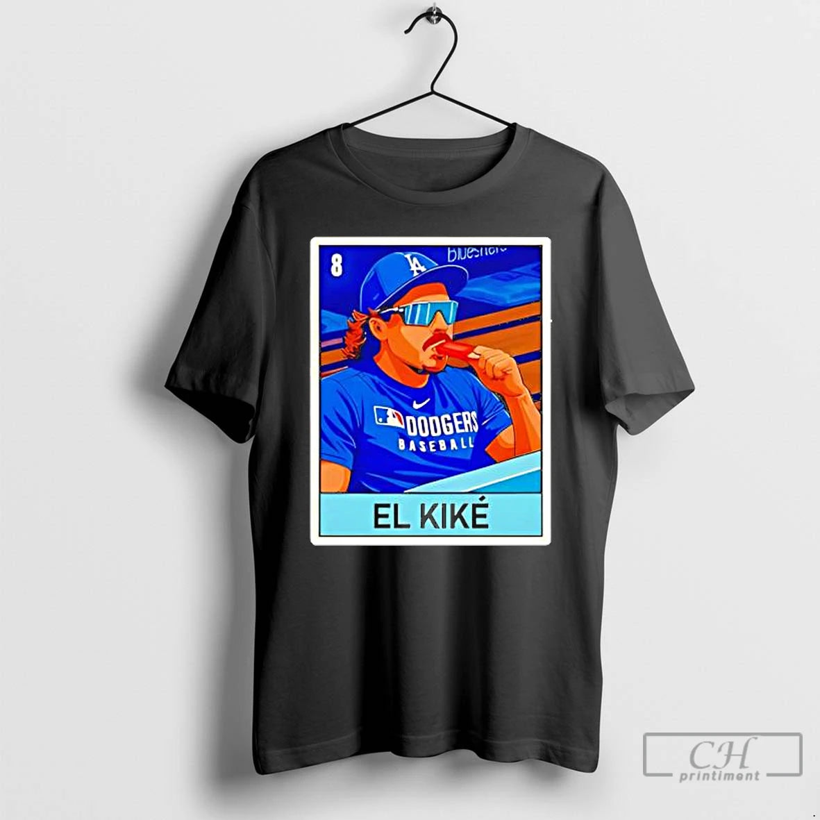 Premium Enrique Hernandez El Kike Los Angeles Dodgers Card T Shirts Hoodie Sweatshirt | PurePodTees.com