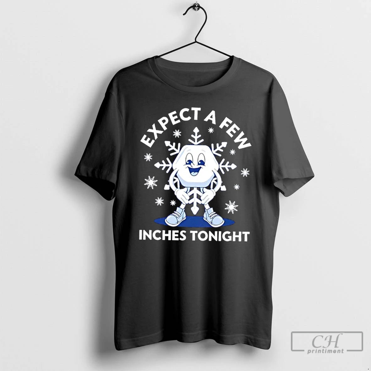Premium Expect A Few Inches Tonight T Shirts Hoodie Sweatshirt | PurePodTees.com