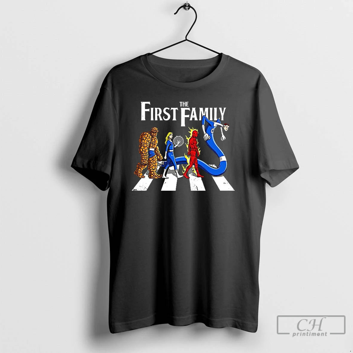 Premium Fantastic Four The First Family Cross The Road Shirt Hoodie Sweatshirt | PurePodTees.com