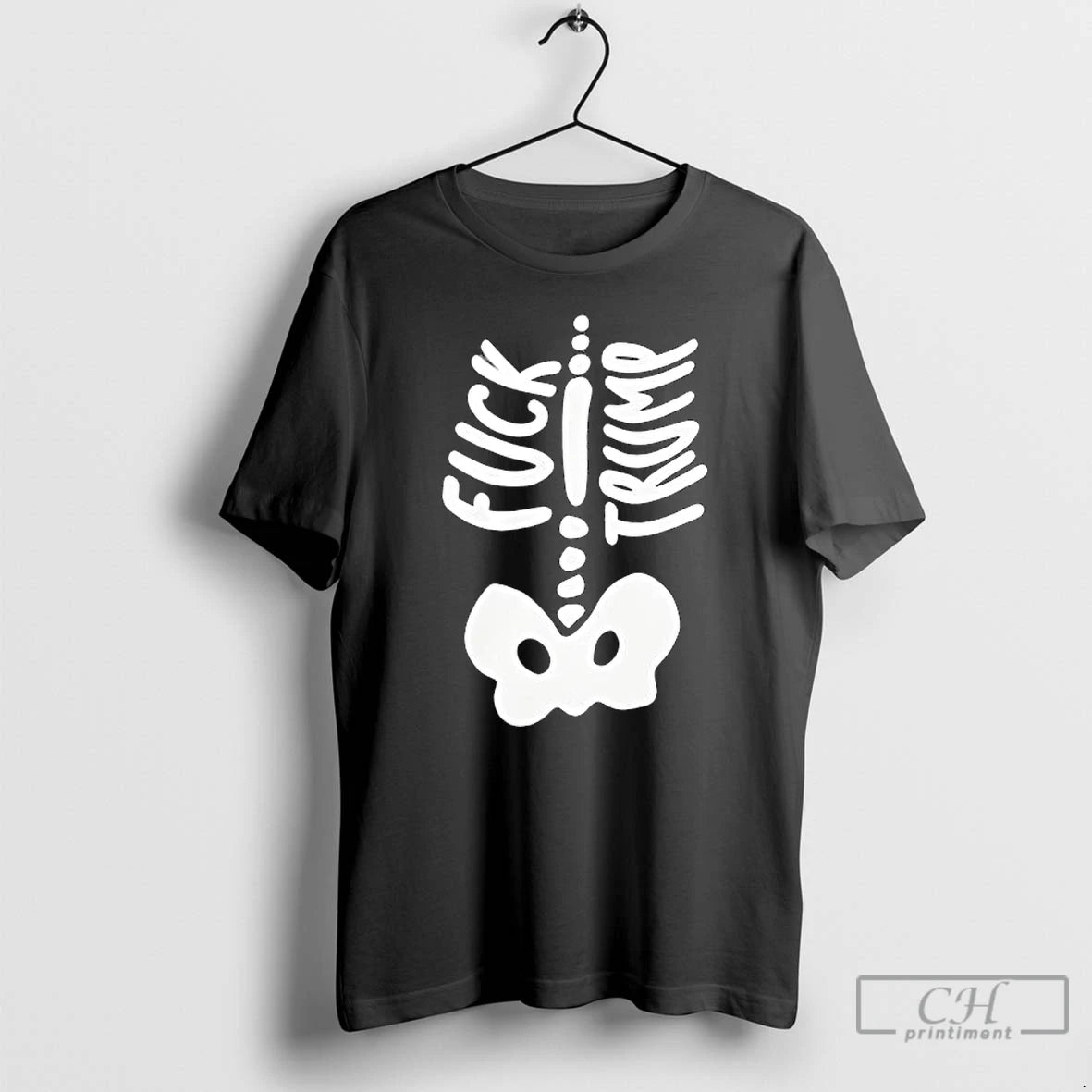 Premium Fdt Fuck Trump Skeleton Bone For Halloween 2025 T Shirts Hoodie Sweatshirt | PurePodTees.com