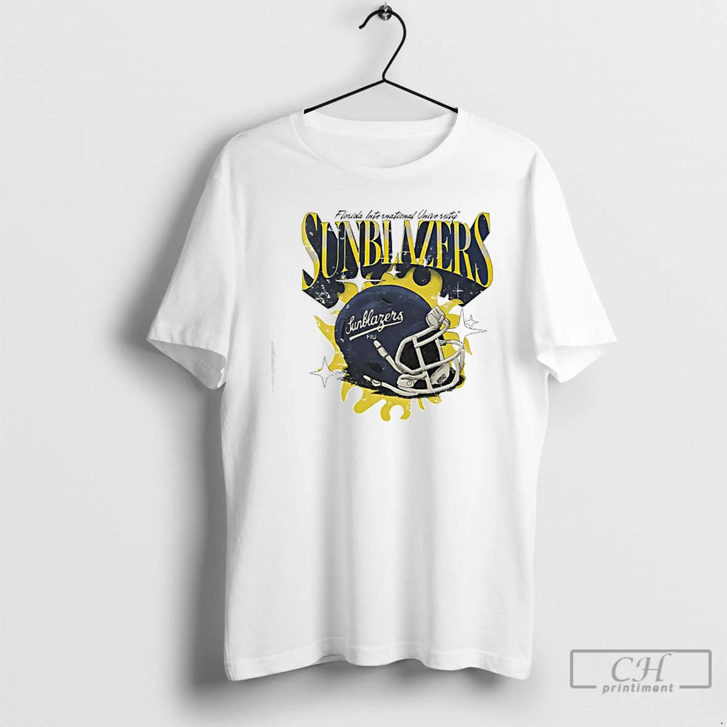 Premium Florida International University Fiu Sunblazers Helmet T Shirts Hoodie Sweatshirt | PurePodTees.com