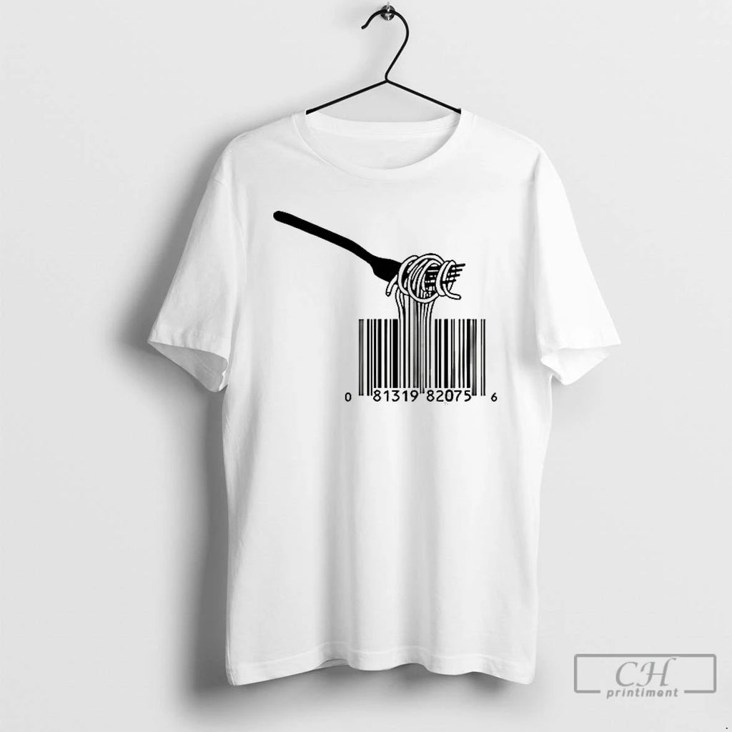 Premium Fork Twisting Spaghetti Barcodes T Shirts Hoodie Sweatshirt | PurePodTees.com