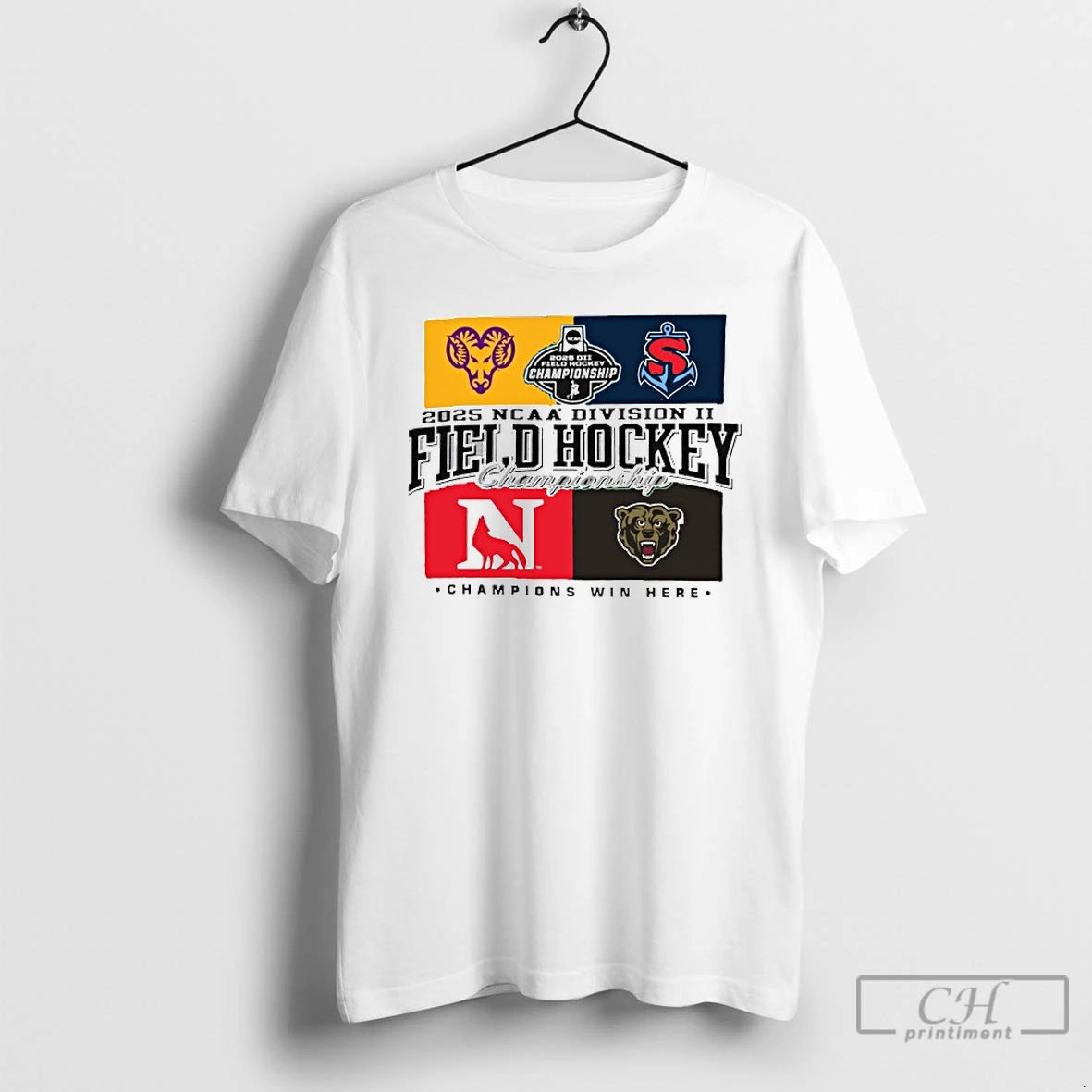 Premium Four Teams 2025 Ncaa Division Ii Field Hockey Championship Shirt Hoodie Sweatshirt | PurePodTees.com