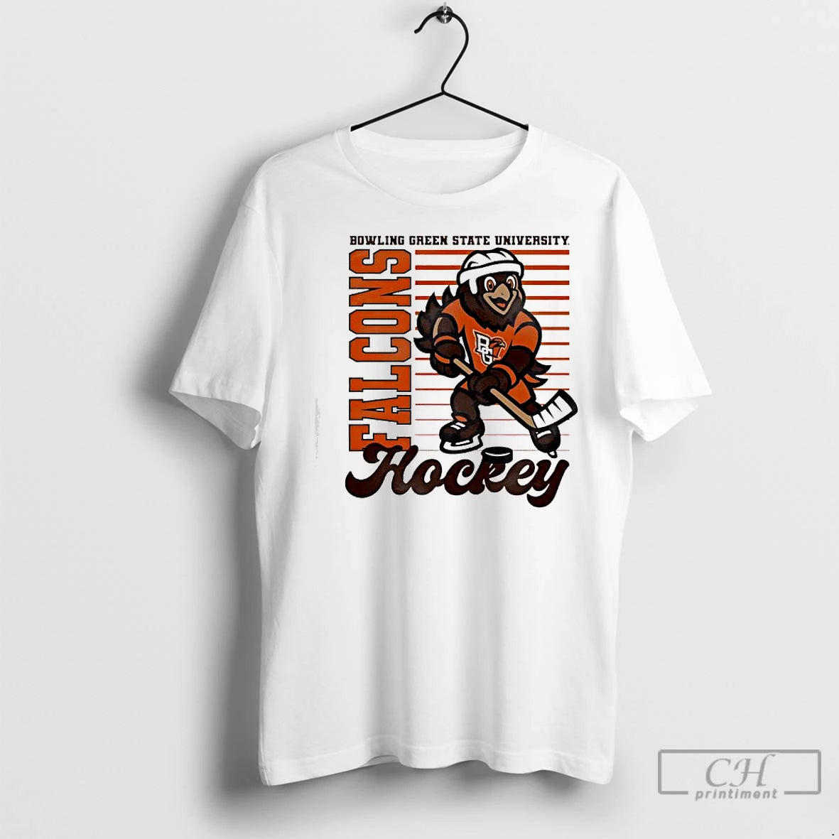 Premium Freddy Falcon Hockey Bowling Green State University Mascot Shirt Hoodie Sweatshirt | PurePodTees.com