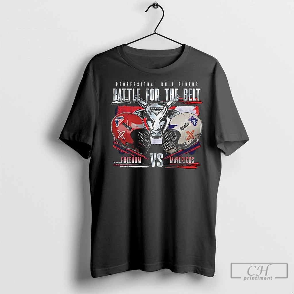 Premium Freedom Vs Mavericks Battle For The Belt Rivalry Helmets Long Sleve Shirt Hoodie Sweatshirt | PurePodTees.com