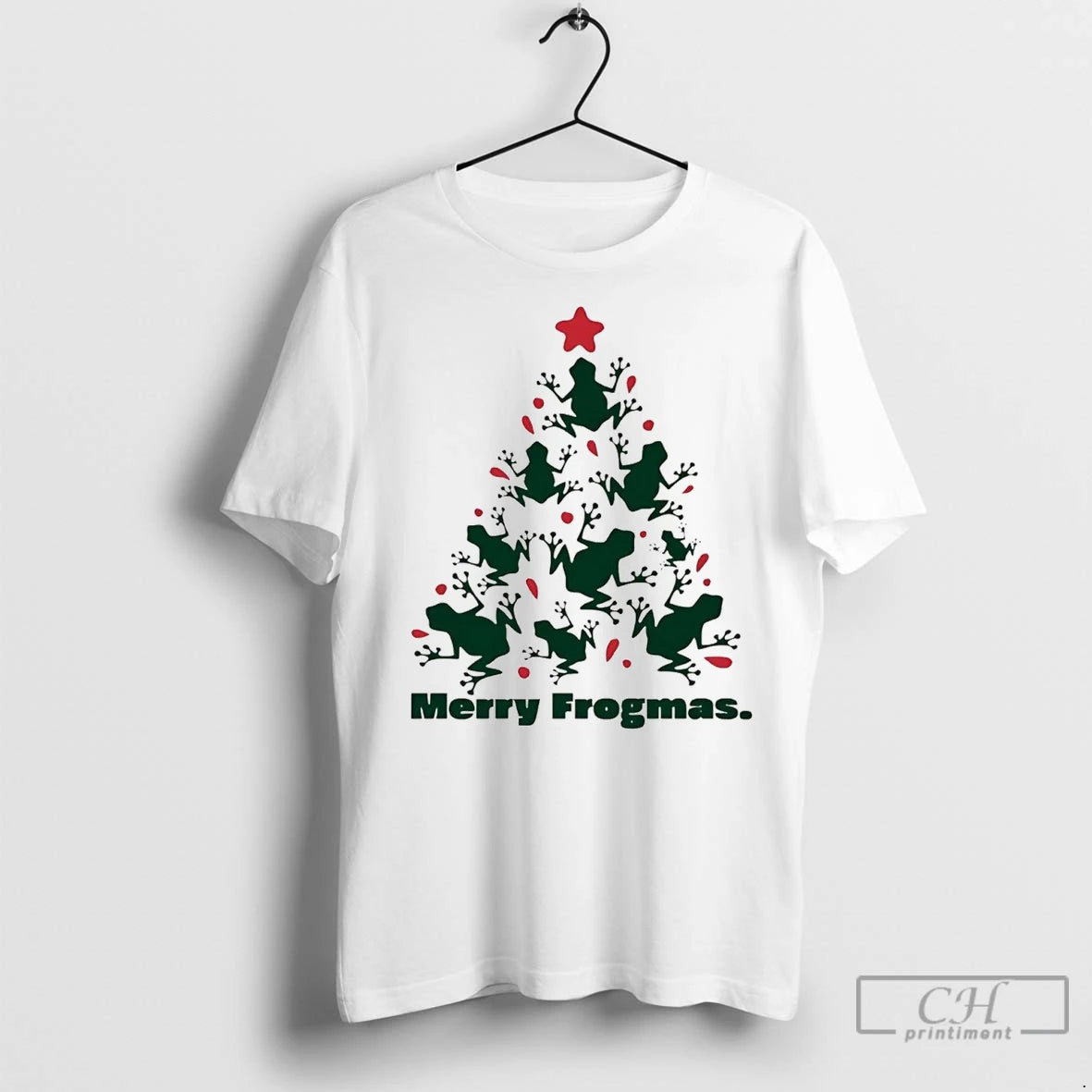 Premium Frog Christmas Tree Merry Frogmas Shirt Hoodie Sweatshirt | PurePodTees.com