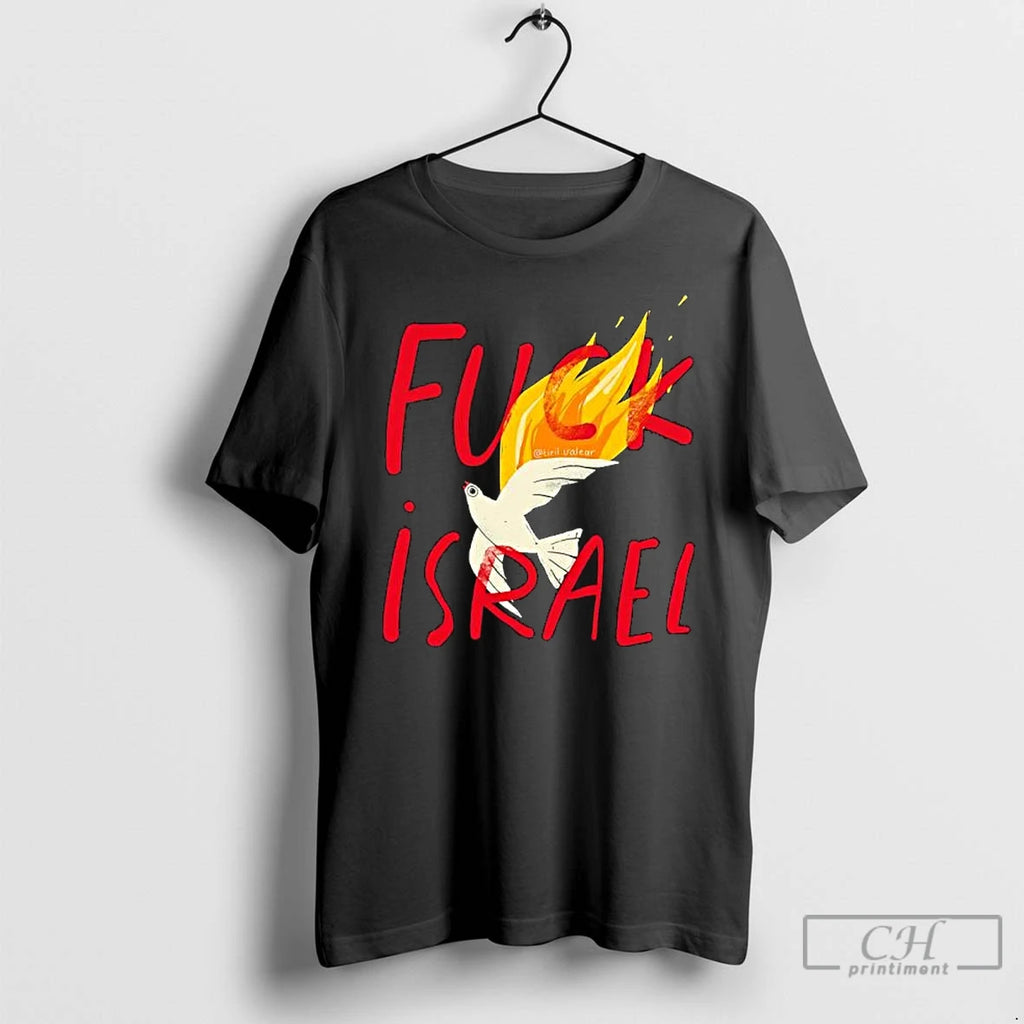 Premium Fuck Israel White Dove T Shirts Hoodie Sweatshirt | PurePodTees.com