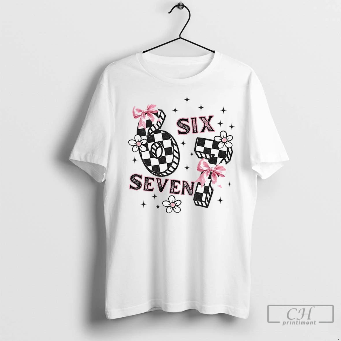 Premium Funny 6 7 Meme Six Seven Girly Coquette Shirt Hoodie Sweatshirt | PurePodTees.com