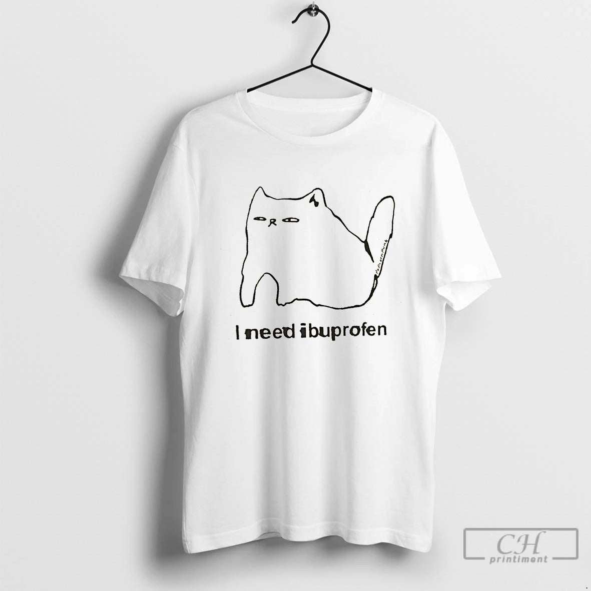 Premium Funny Cat I Need Ibuprofen T Shirts Hoodie Sweatshirt | PurePodTees.com