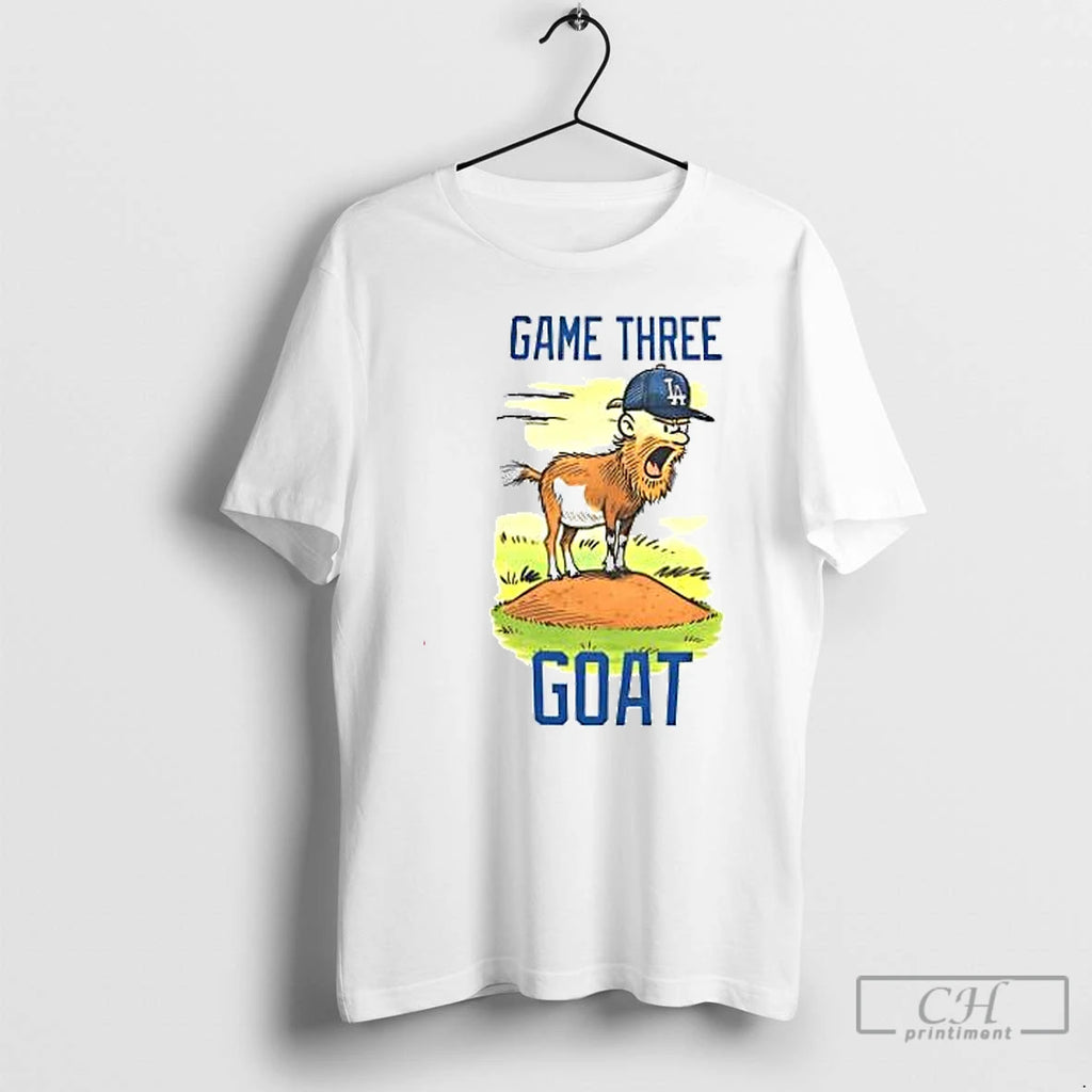 Premium Game 3 Goat Los Angeles Dodgers T Shirts Hoodie Sweatshirt | PurePodTees.com