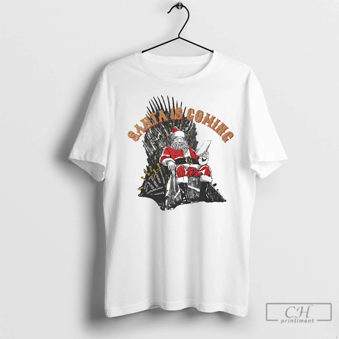 Premium Game Of Thrones Santa Is Coming Christmas Shirt Hoodie Sweatshirt | PurePodTees.com