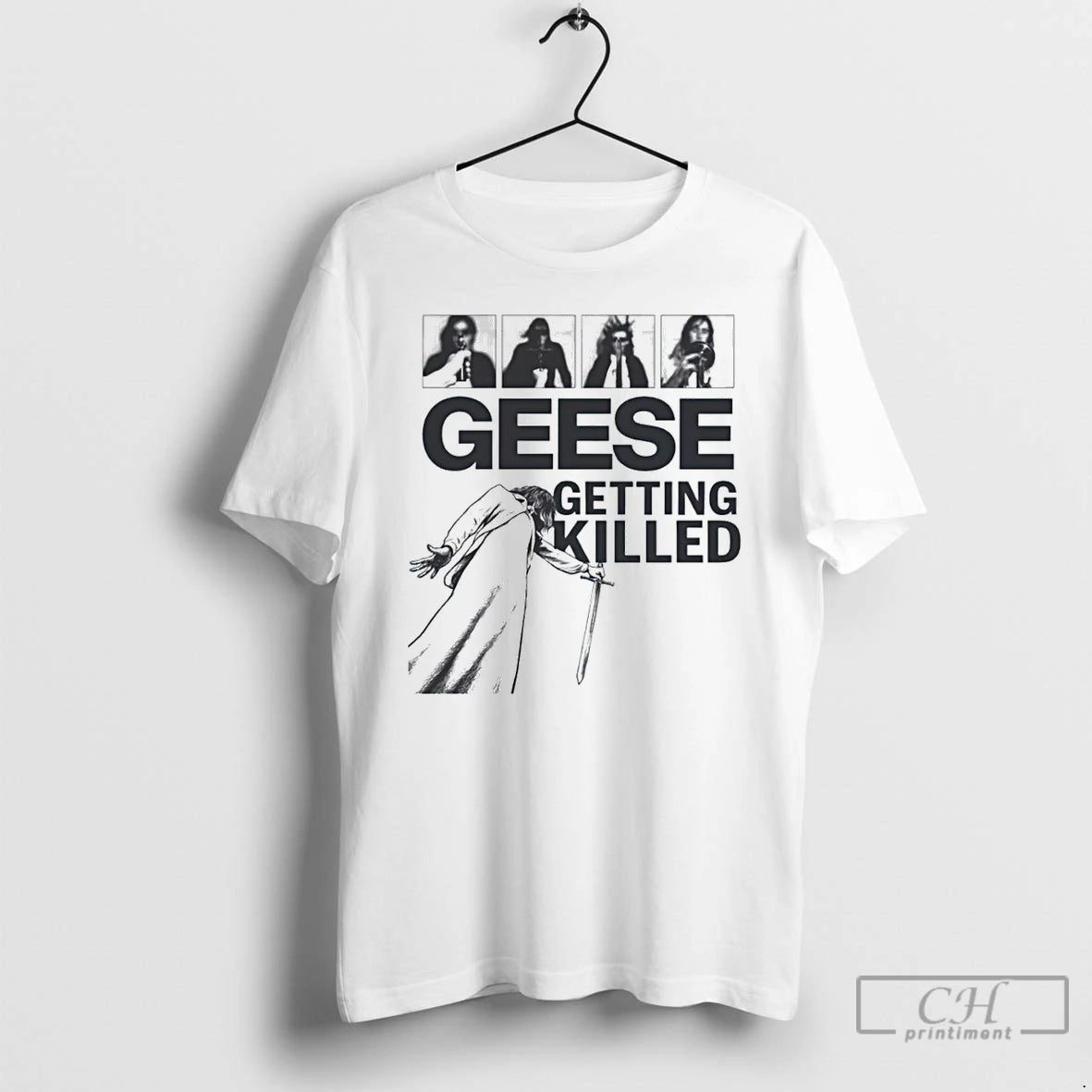 Premium Geese Getting Killed Geese Band Geese Album T Shirts Hoodie Sweatshirt | PurePodTees.com