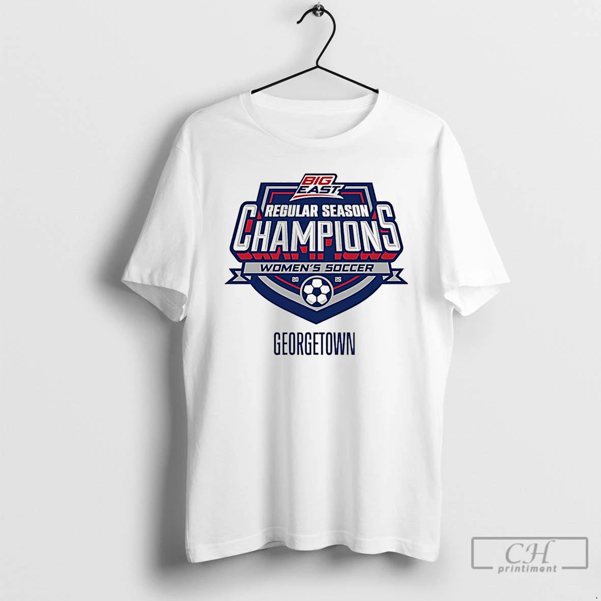 Premium Georgetown Womens Soccer 2025 Big East Regular Season Champions T Shirts Hoodie Sweatshirt | PurePodTees.com