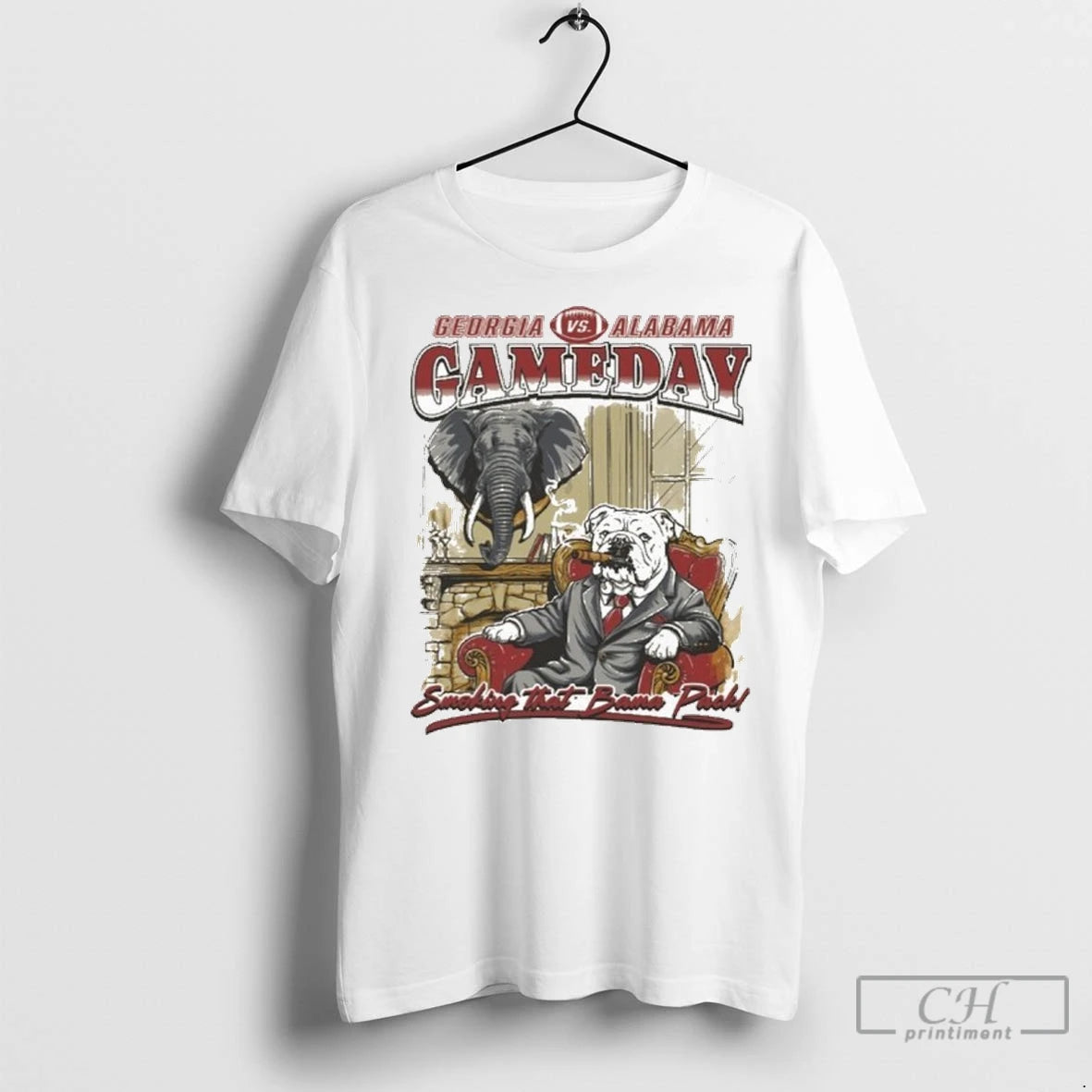 Premium Georgia Football Vs Alabama Gameday Smoking That Bama Pack Shirt Hoodie Sweatshirt | PurePodTees.com