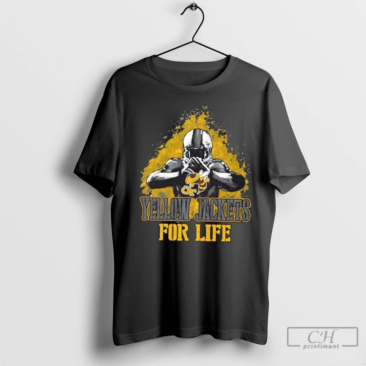Premium Georgia Tech Yellow Jackets Football For Life Shirt Hoodie Sweatshirt | PurePodTees.com