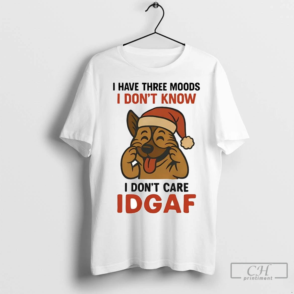Premium German Shepherd I Have Three Moods I Dont Know I Dont Care Idgaf Shirt Hoodie Sweatshirt | PurePodTees.com