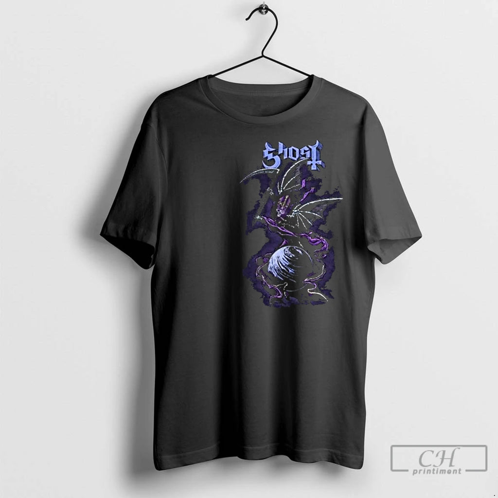 Premium Ghost The Band Papa V Perpetua Circle Black Shirt Hoodie Sweatshirt | PurePodTees.com