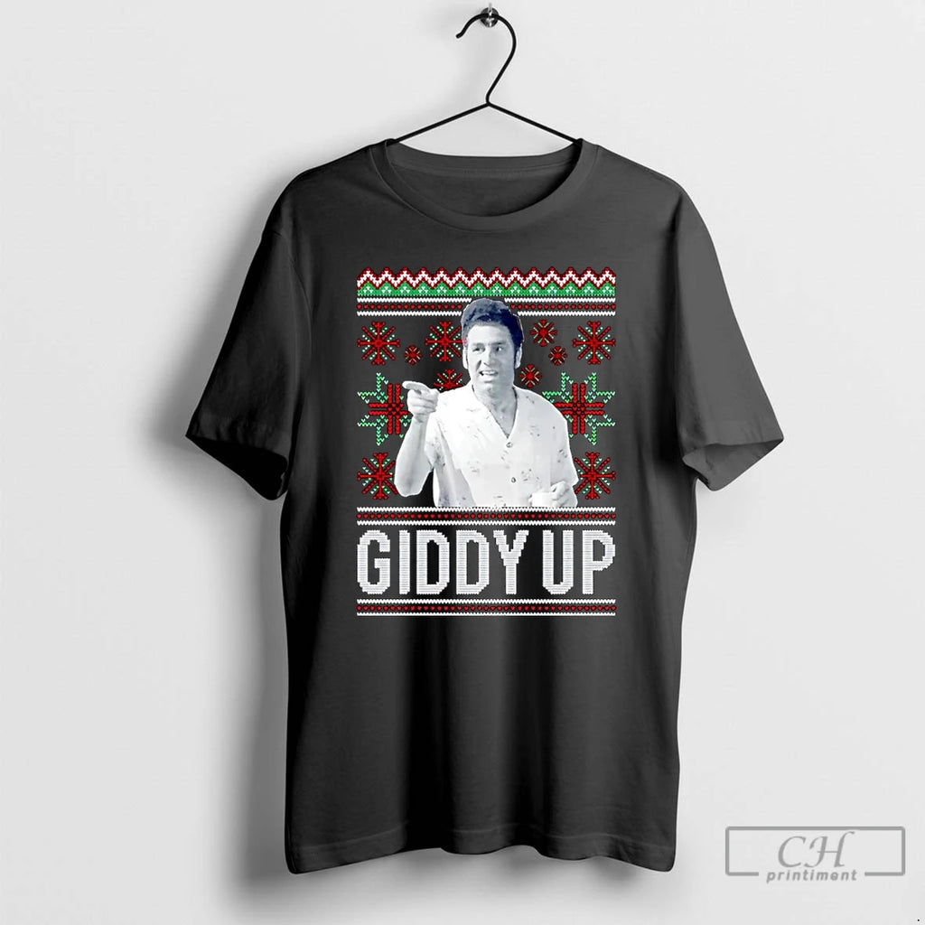 Premium Giddy Up Ugly Christmas T Shirts Hoodie Sweatshirt | PurePodTees.com