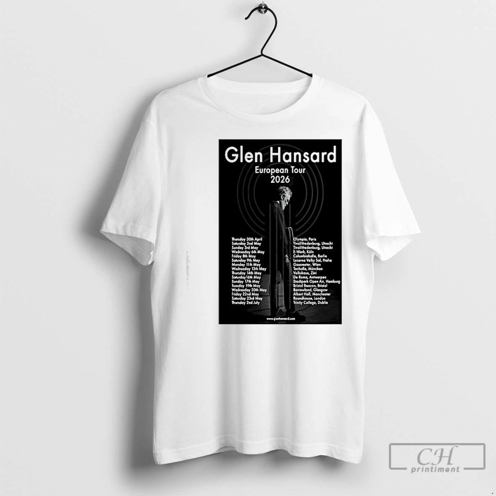 Premium Glen Hansard European Tour 2026 Shirt Hoodie Sweatshirt | PurePodTees.com