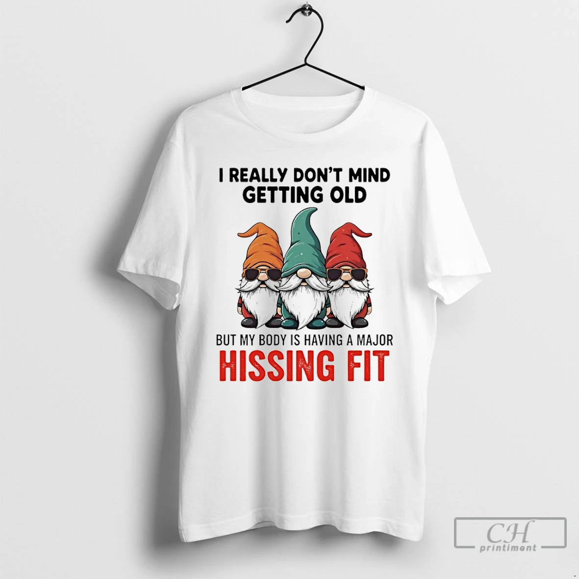 Premium Gnome Christmas I Really Dont Mind Getting Old But My Body Is Having Shirt Hoodie Sweatshirt | PurePodTees.com