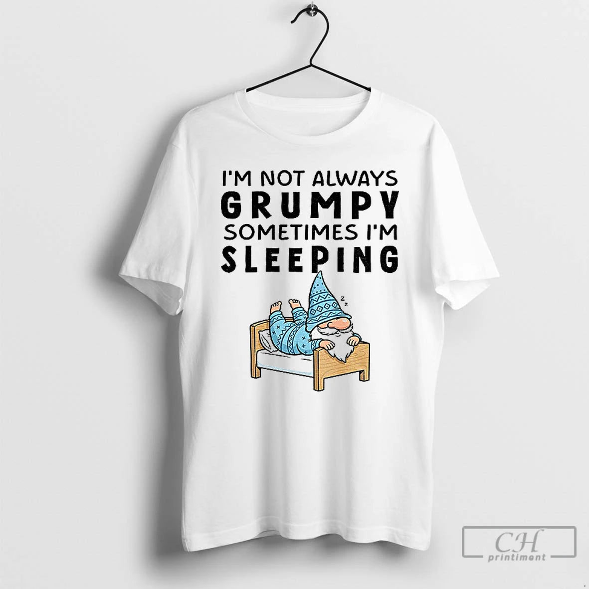 Premium Gnome Im Not Always Grumpy Sometimes Im Sleeping T Shirts Hoodie Sweatshirt | PurePodTees.com